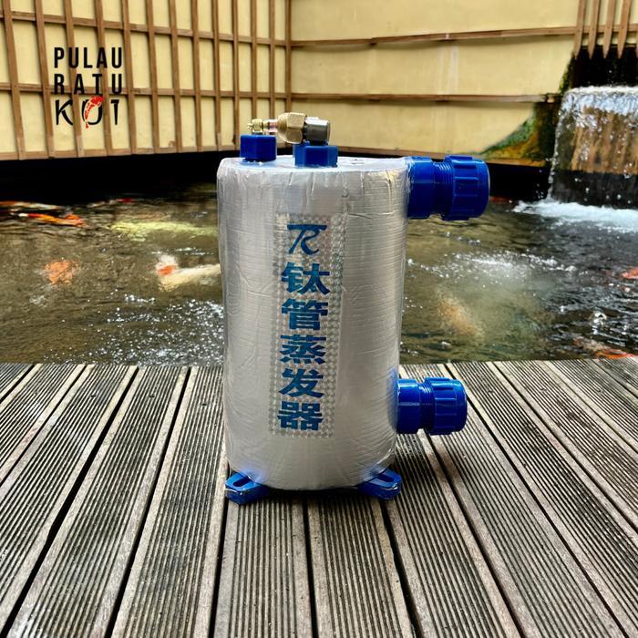 1 PK Titanium Evaporator Coil water Chiller pendingin kolam Koi