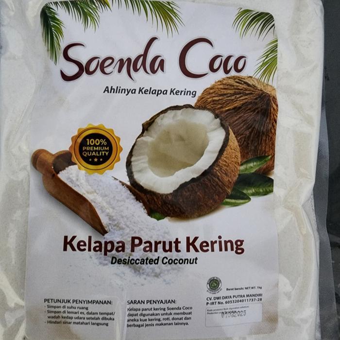 (PROMO RAMADHAN) KELAPA PARUT KERING HALUS (DESSICATED COCONUT) MERK UNICOCO 1 KG PREMIUM TERMURAH