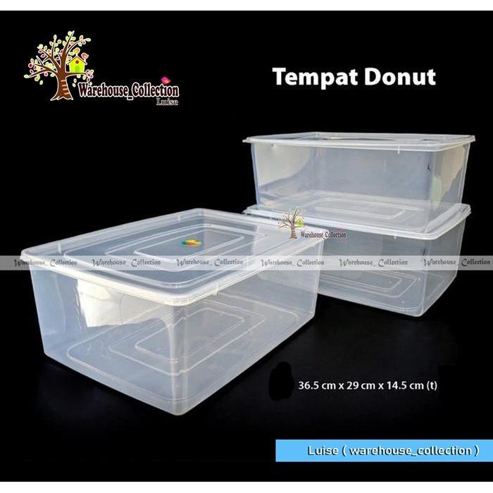 Tempat Donat 15200Ml Madona/Kotak Serbaguna//Tempat Kue //Food Pack Ssn Tempat Wadah Wadah Donat Box