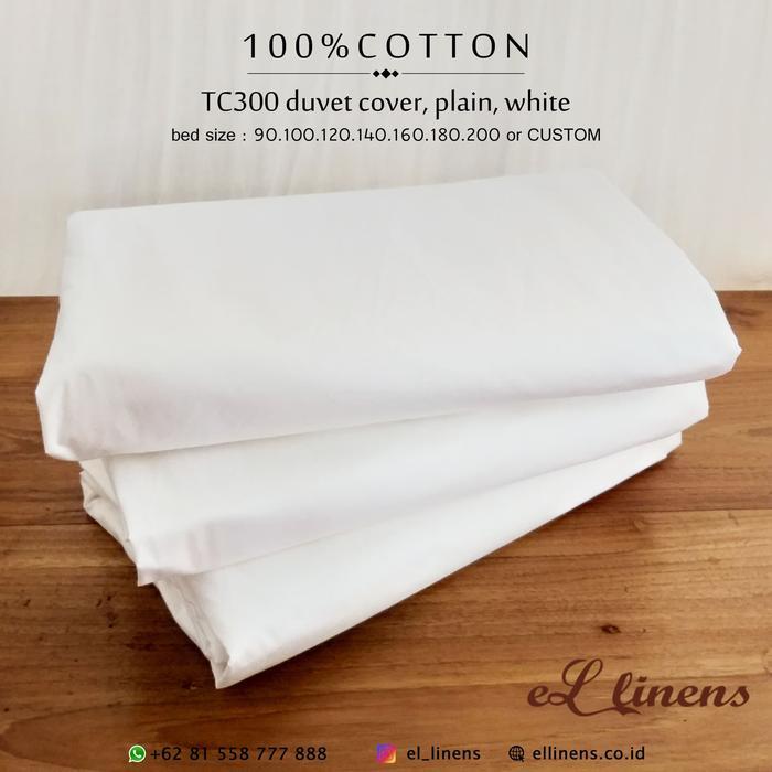 SIAPKIRIM Cover Selimut Hotel 100% Cotton (Duvet Cover) TC300 READY STOCK