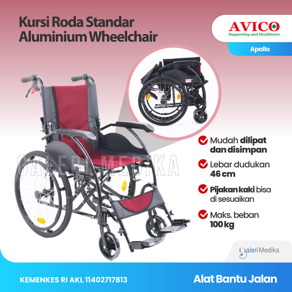 Kursi Roda Avico Apollo - Kursi roda Aluminium