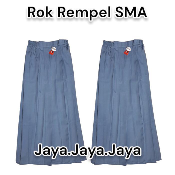 ROK REMPEL SMA ABU ROK HITAM DAN PUTIH ANAK PEREMPUAN
