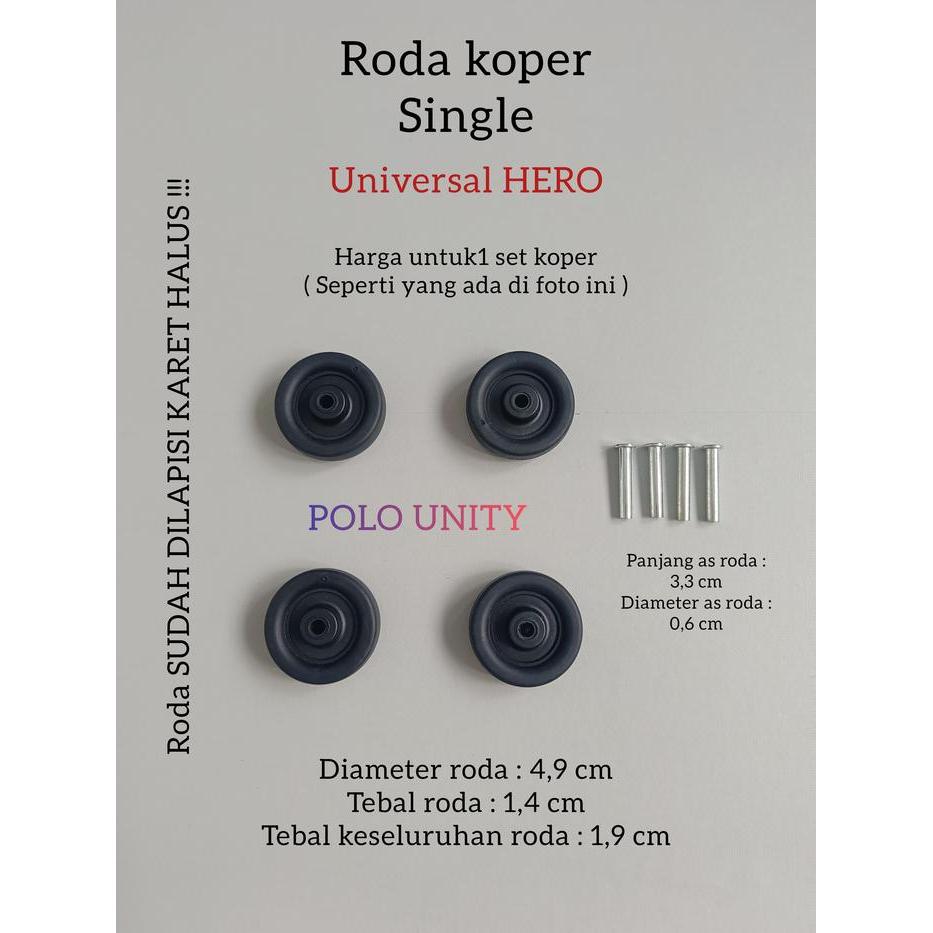 Roda Koper Pengganti Roda Replacement Roda Koper Fiber 360