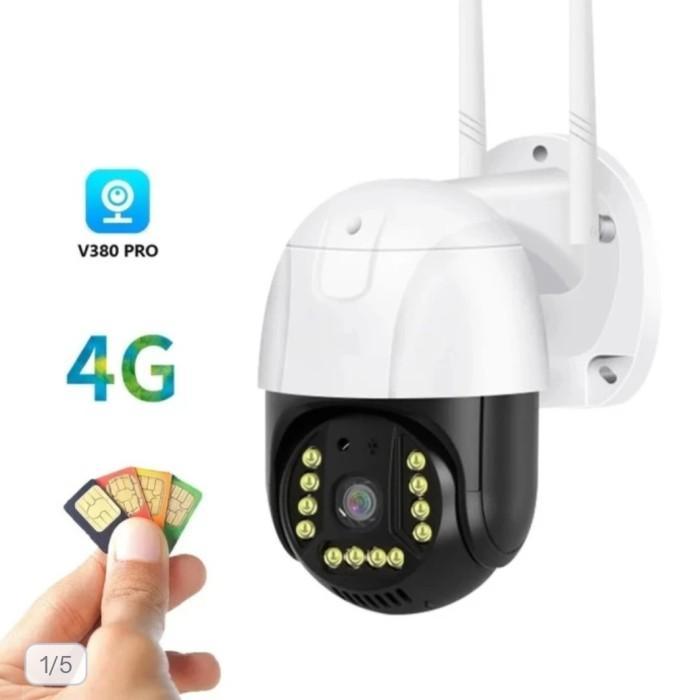 Camera Cctv Aplikasi V380 Gunakan Sim Card 4G Cctv Outdoor Waterproof
