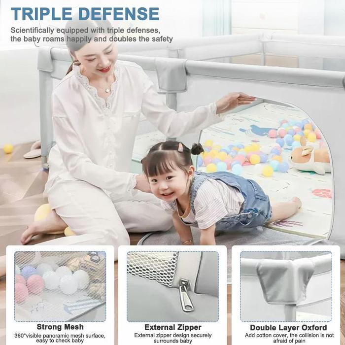 [Ready] Pagar Bayi Bermain Pagar Mainan Anak Pagar Bayi Pagar Mainan Bayi Baby Pembatas Kasur