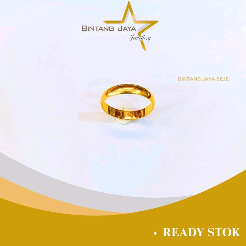 Cincin Emas LM99 Belah Rotan - Berat 4,98gr - Kadar LM99 - Size 12 - Tebal Serius Kolektor (LJ)