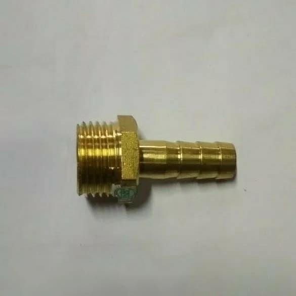 JUAL NOZEL Selang Gas Kompor Kuningan Water Heater Drat Luar 1/2"