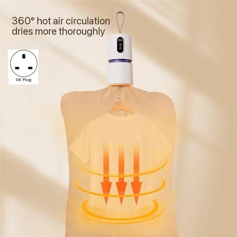 CKFAM-Portable Miniature Clothes Dryer Miniature Laundry Dryer Miniature Travel Laundry Drying UK