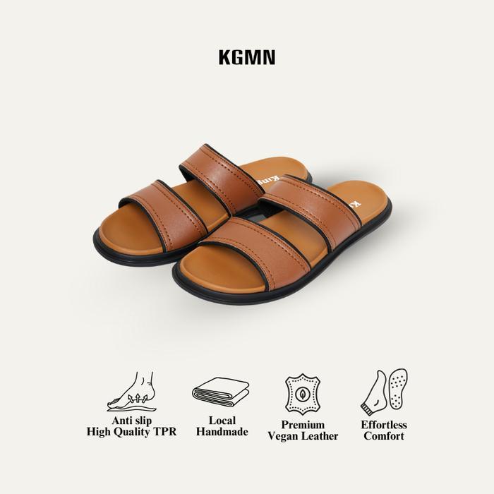 Kingman Sandal Pria Santiago Original Sandal Kulit Premium