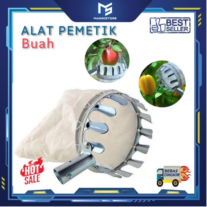 "New" Alat Ujung Galah Petik Buah Pemetik Buah Mangga Rambutan Jambu