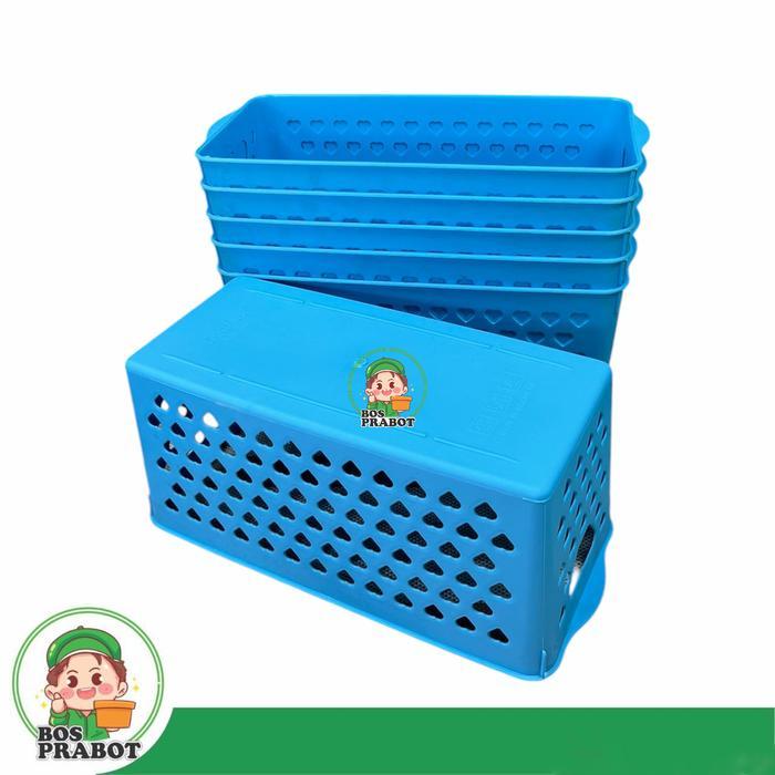 "New" KERANJANG PLASTIK SERBAGUNA KERANJANG AKSESORIS DAN BAWANG Penyimpanan Gagang keranjang