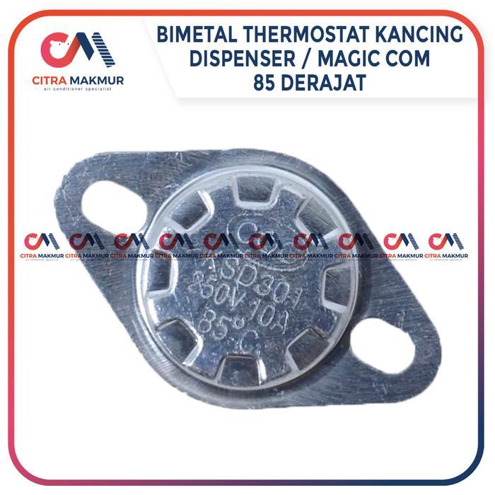 THERMOSTAT DISPENSER MAGIC COM JAR RINNAI 85 DERAJAT YONG MA SANKEN BIMETAL SENSOR SUHU THERMO DISC
