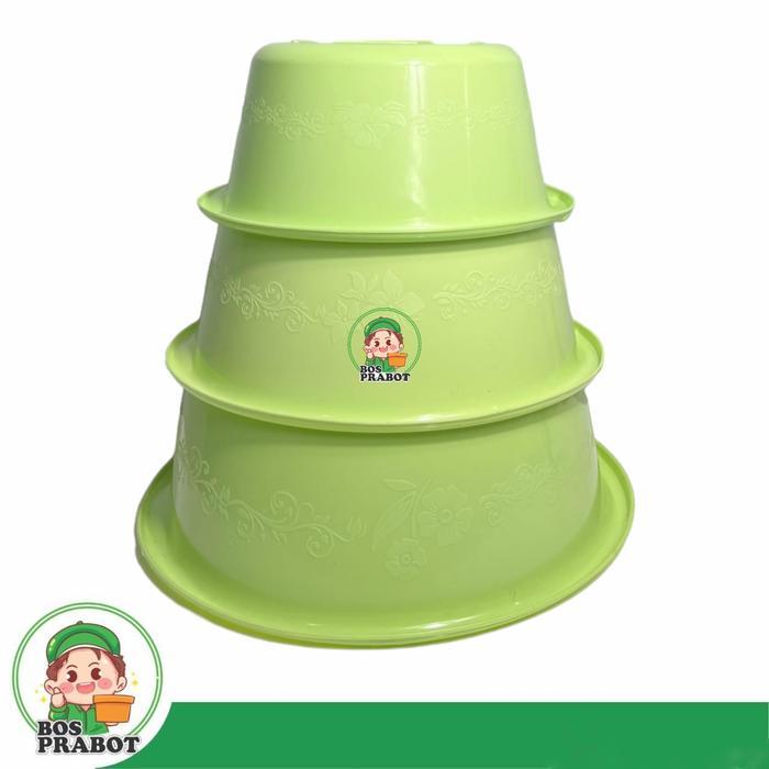 Baskom Plastik Beranak Isi 3 Pcs / Baskom Pink / Baskom Ungu