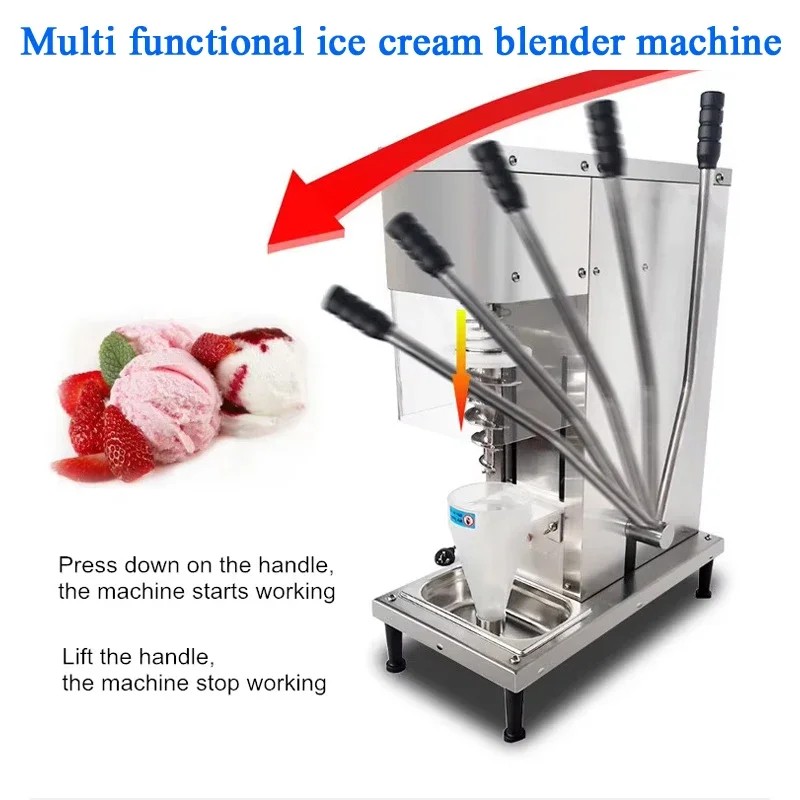 Snowstorm Ice Cream Mixer 110v/220V Fruit Nut Ice Cream Blender Gelato Machine Milk Tea Soft Ice