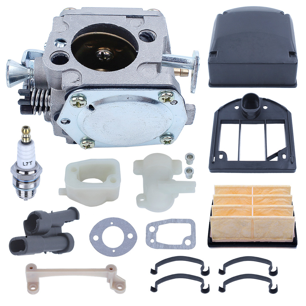 Carburetor Carb for Husqvarna 61 266 268 272 272XP Chainsaw with Bracket Air Filter Intake Manifold