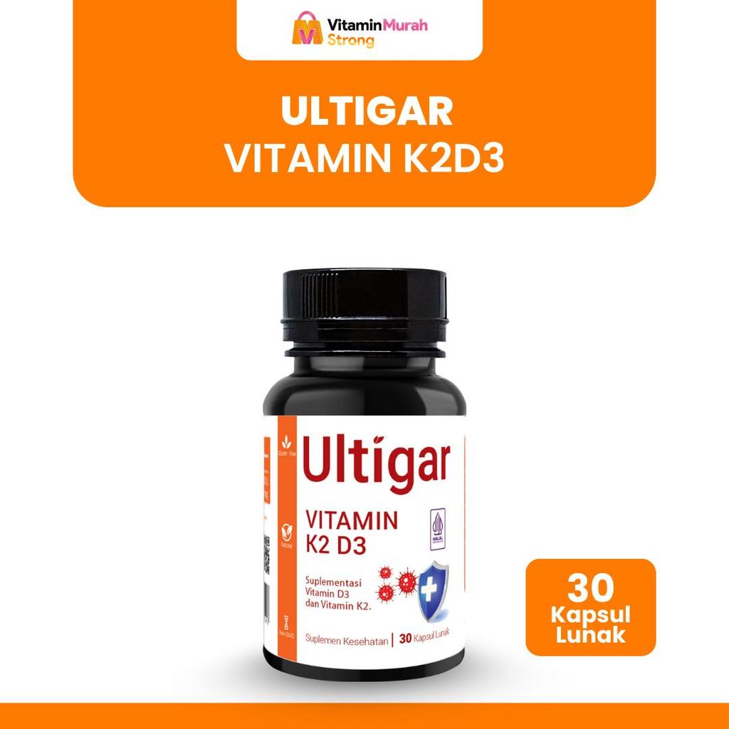ULTIGAR VITAMIN K2 D3 SUPLEMEN KESEHATAN ISI 30 & 100 KAPSUL LUNAK