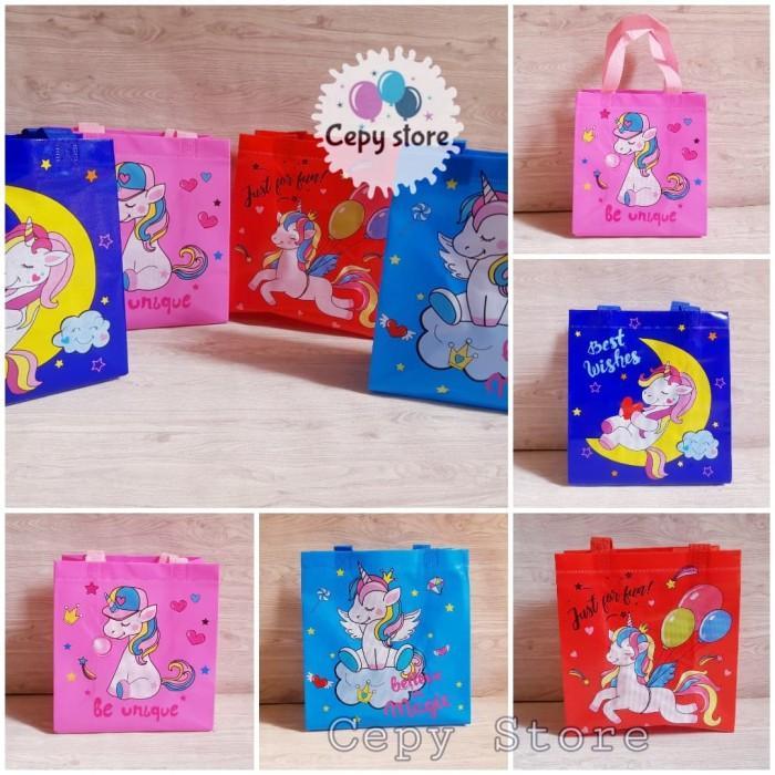 Tas Souvenir Ulang Tahun Anak / Goodie Bag / Tas Ulang Tahun Unicorn-S