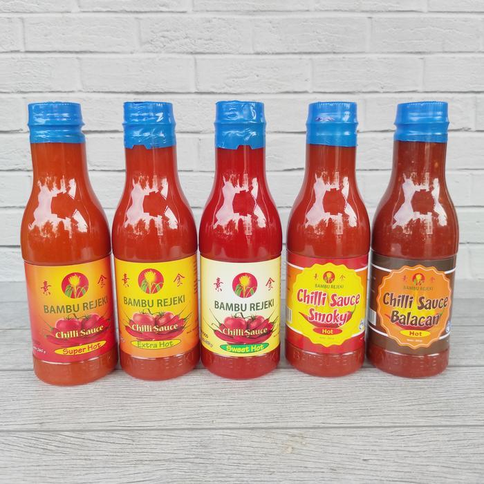 SAMBAL SAMBEL BAMBU REJEKI SWEET EXTRA SUPER HOT 360GR VEGETARIAN