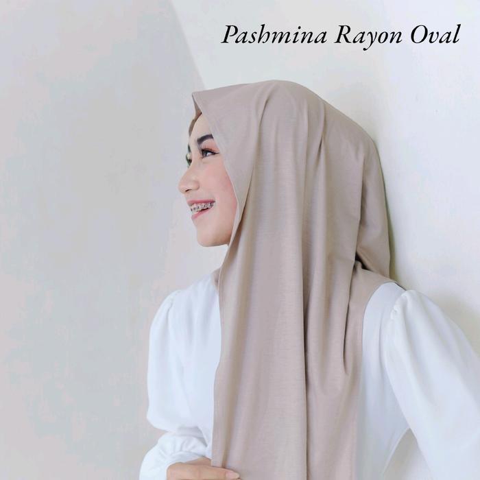 Alesha Hijab - Hijab Pashmina Rayon Oval /Pashmina Oval Premium