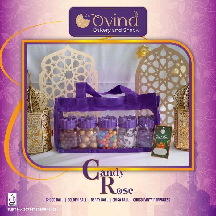 Ovina Sugar candy Rose UNGU enak lucu menarik LIVE Hampers Parsel Lebaran Food gift Permen Manis