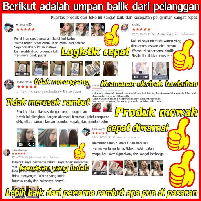 Style Fit Pewarna Rambut Tanpa Bleaching Cat Rambut Caramel Coklat, Warna Rambut Sinar Matahari