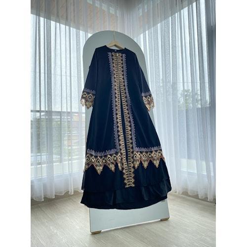 Baju Muslim Abaya Arab Turkey Hitam Gamis Dress Jersey Size M L XL XXL