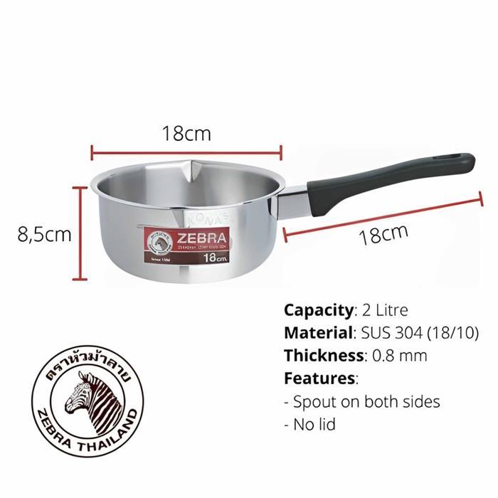 Panci Susu Zebra / Panci Masak Stainless / Panci Serbaguna