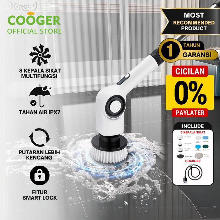 [COD] COOGER Sikat Pembersih Elektrik 8IN1 Deluxe Portable Electric Cleaning Brush 8IN1 Membersihkan