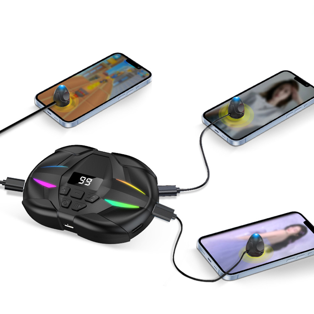 Mobile Phone Screen Auto Clicker with Digital Display & RGB Light Phone Auto Clicker Simulator for