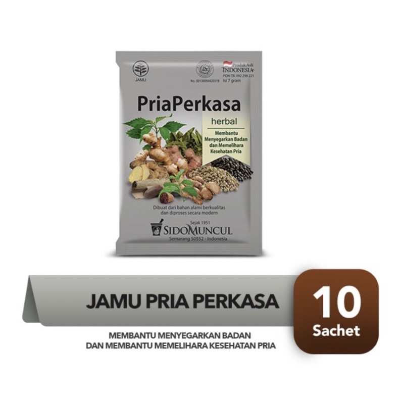 Sidomuncul Jamu Pria Perkasa (Jamu Meningkatkan Stamina Pria)