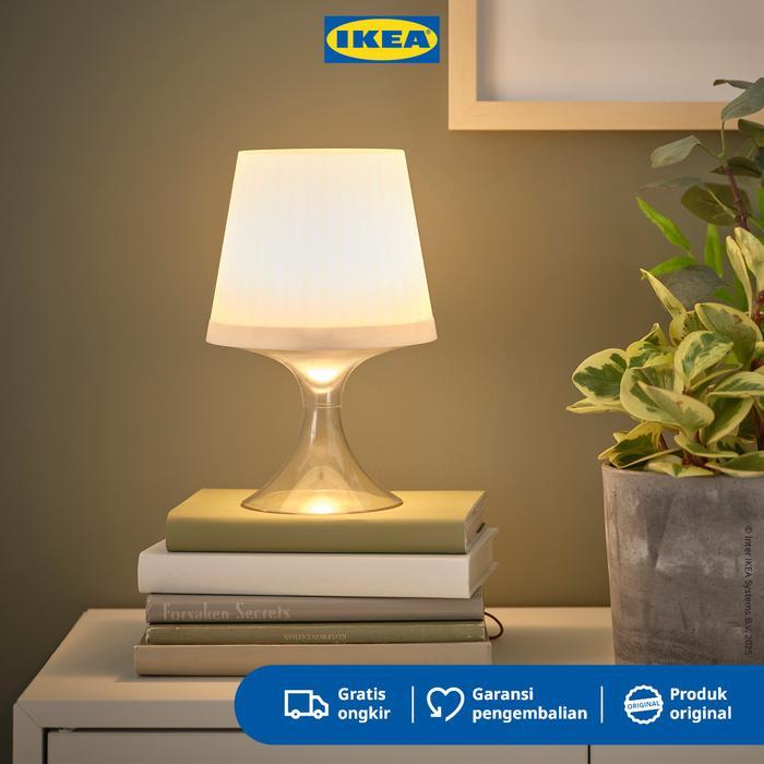 IKEA LAMPAN Lampu Meja LED Portabel Dioperasikan dengan Baterai 24cm