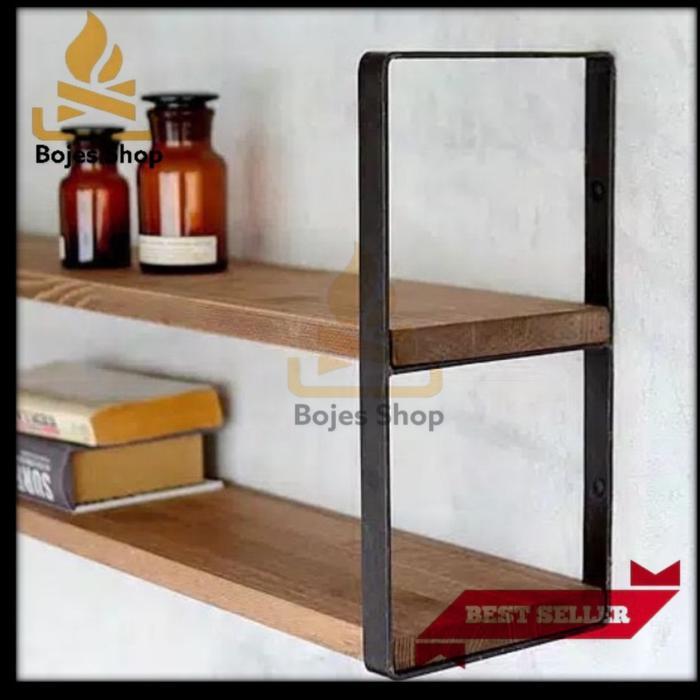 Bracket besi rak dinding tempel besi rak gantung minimalis