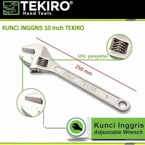 Kunci Inggris Tekiro 10 Inch Kunci Adjustable Wrench Tekiro 10 Inchi