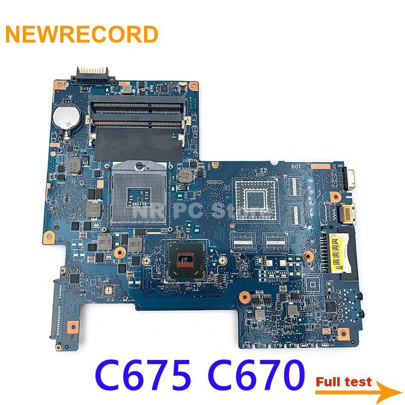 For Toshiba Satellite C675 C670 Laptop Motherboard H000033480 HM65 GMA HD DDR3 Main Board Full Test
