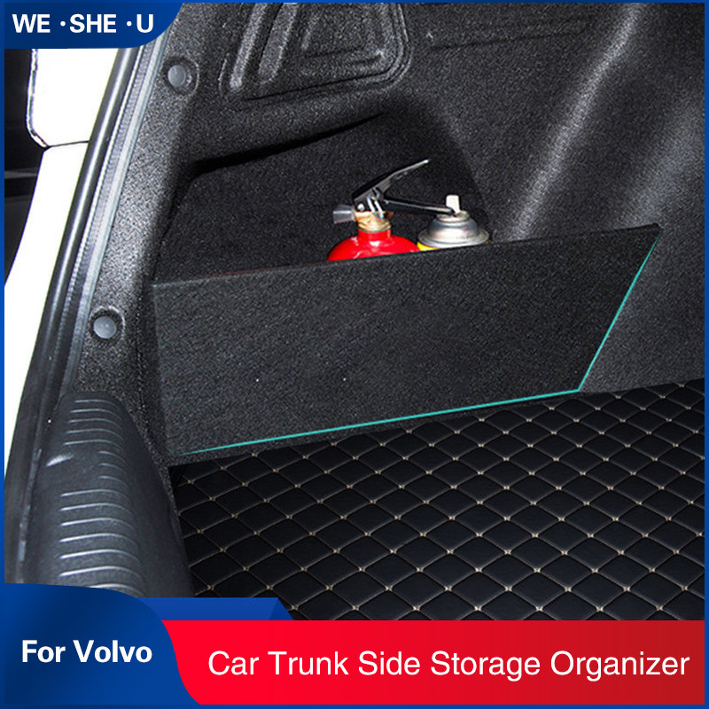 Car Trunk Side Storage Organizer for V0LV0 XC40 XC60 XC90 S60 S90 V60 2012-2022 Auto Modification Ac