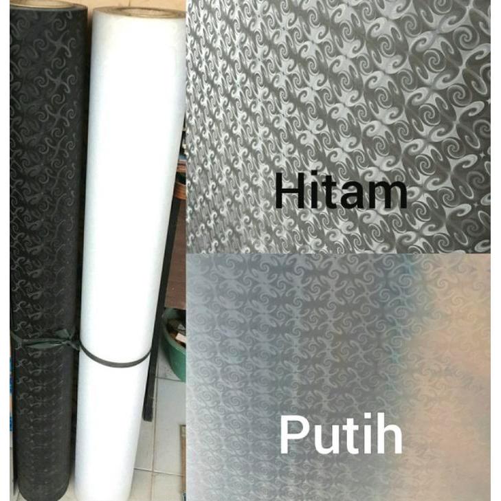 Fiber Pagar Batik Hitam / Fiber Pagar Plastik Motif Batik