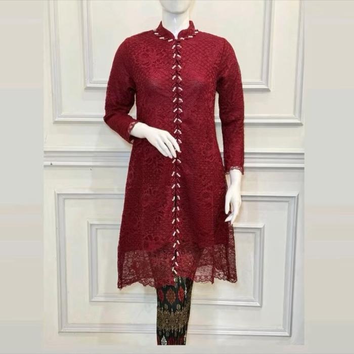 Tunik Brukat Pesta Kancing Seribu// Tunik Pesta//Tunik Wisuda