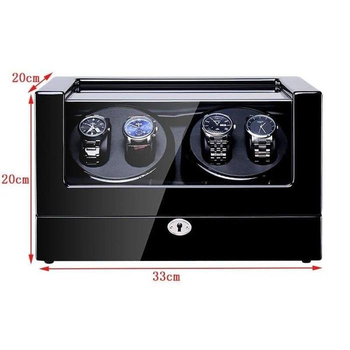 Watch Winder Pemutar Jam Tangan Otomatis 4+0 Slot Japan Motor Warranty