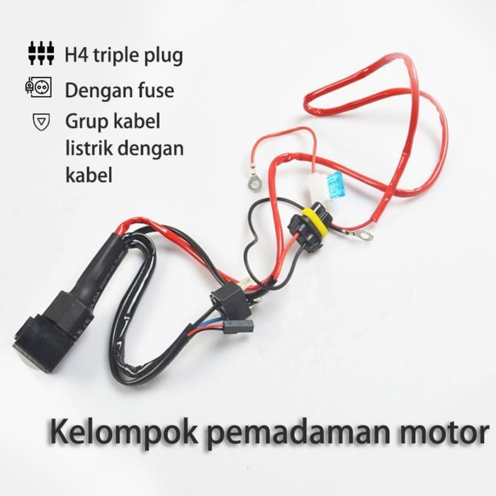 Kabel Relay set projie hid/biled