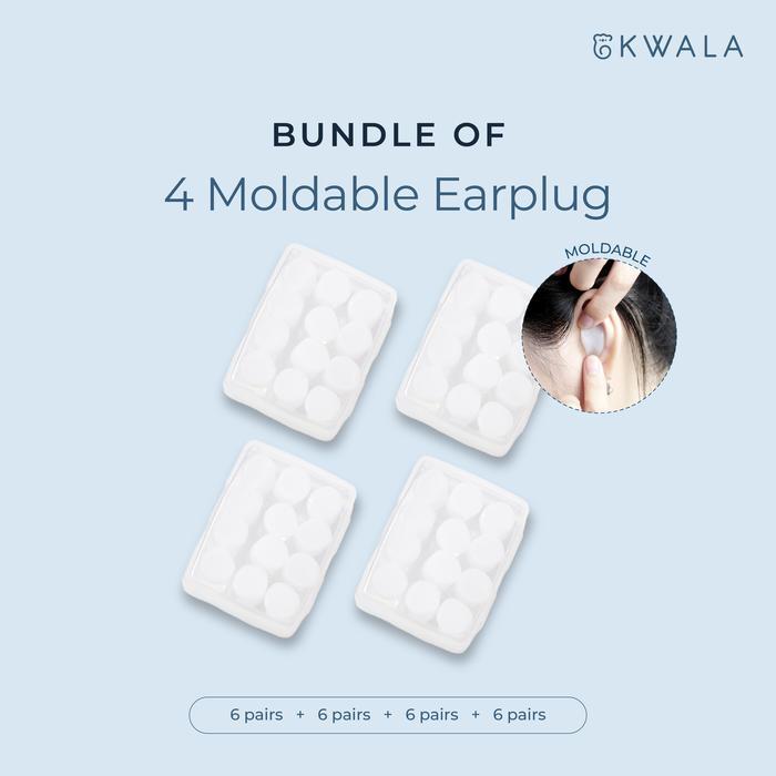 Kwala [Bundle] Moldable Earplug Penutup Telinga Earplug Peredam Suara Penutup Telinga Untuk Tidur