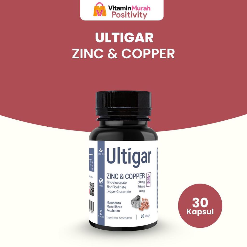 ULTIGAR ZINC & COPPER ISI 30 & 100 KAPSUL - SUPLEMEN KESEHATAN