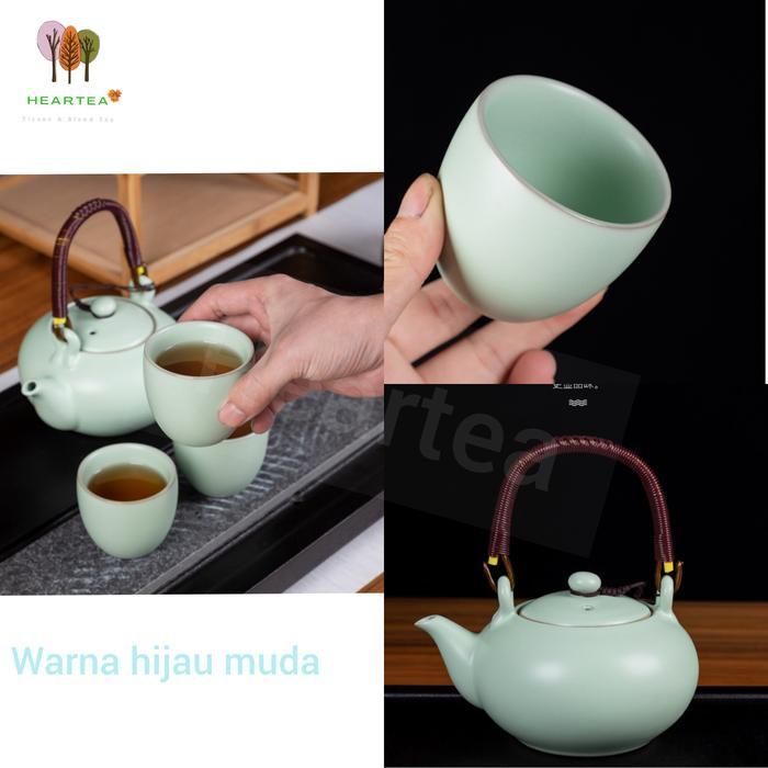 POCI KERAMIK BESAR MODEL JEPANG / JAPANESE STYLE TEA SET ( 7 IN 1 )