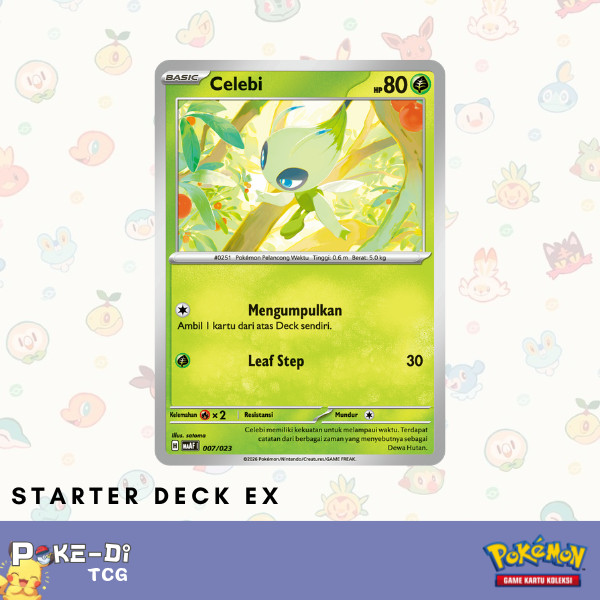 Celebi MAAF | 007/023 C - Pokemon TCG Indonesia