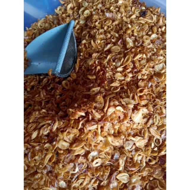 1 KG BAWANG GORENG ASLI BREBES TANPA TEPUNG 1KG BAWANG MERAH GORENG