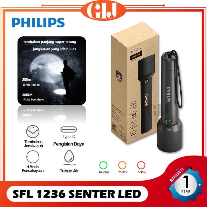 PHILIPS LAMPU SENTER LED / SENTER POLICE SWAT FLASHLIGHT SUPER TERANG ORIGINAL QUALITY