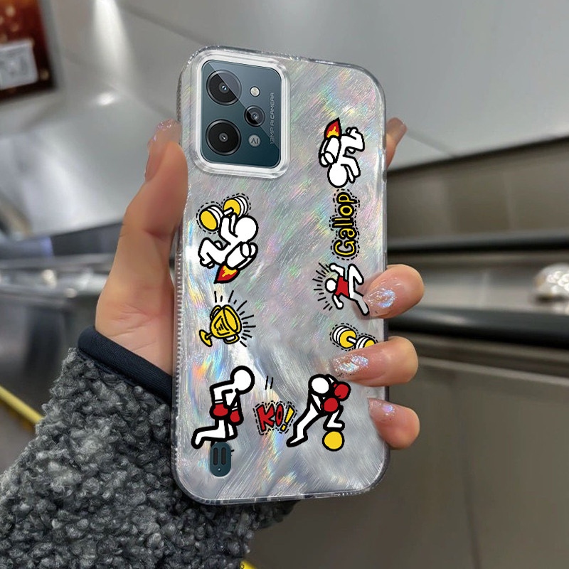 Casing Hp Untuk Realme C31 Case Casing HP Softcase ponsel silikon tahan jatuh transparan camlet Kasi