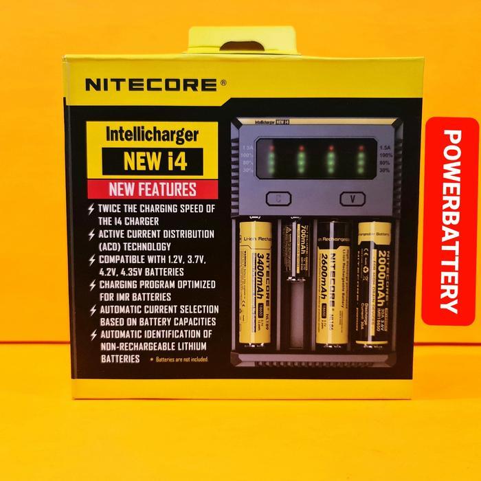 Terbaru Nitecore New I4 Intellicharger 4 Slot Charger