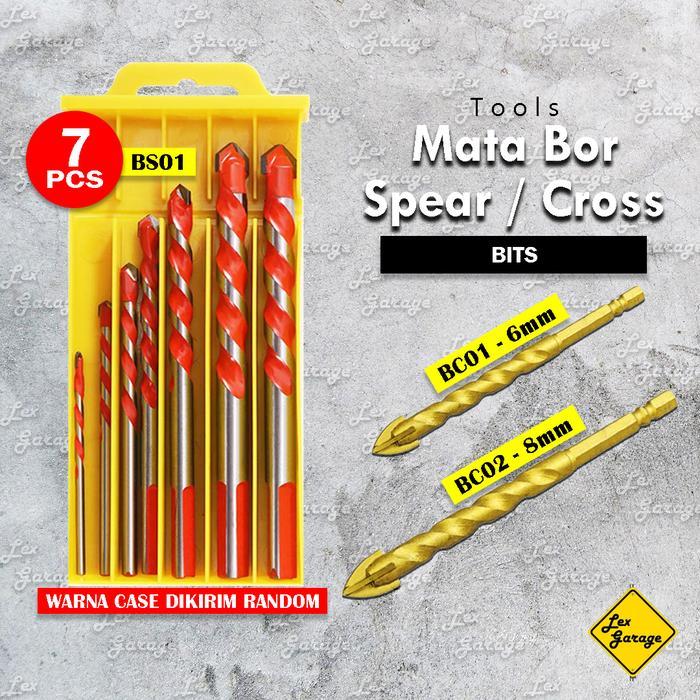 Mata Bor Besi Beton Kayu Keramik Granit Kaca Set Cordless Listrik