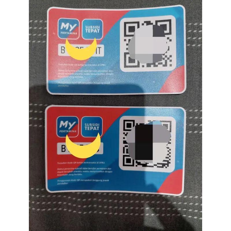"New" MyPertamina Skin Stiker Kartu ATM E Money Flazz Barcode My Pertamina