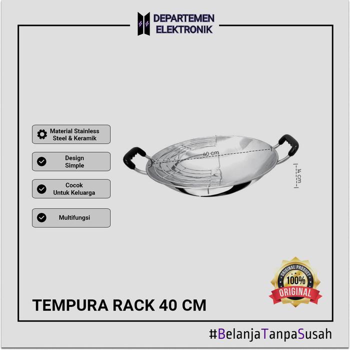 Maxim Wajan 40 Cm Dan Tempura Rack